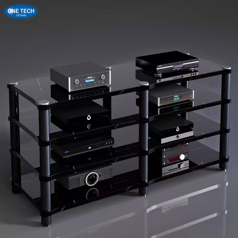 Kệ để amply thiết kế linh hoạt – lựa chọn lý tưởng cho mọi không gian Kệ amply kiểu dáng tối giản, chất liệu chắc chắn, dễ dàng bố trí trong phòng âm thanh