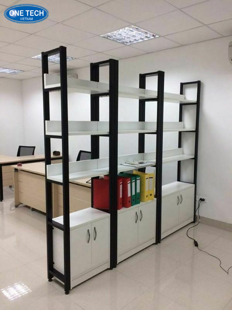 Kệ sắt để hồ sơ văn phòng nhỏ gọn, dễ kết hợp nội thất Kệ hồ sơ văn phòng bằng sắt sơn tĩnh điện, kiểu dáng nhỏ gọn, phù hợp bố trí trong không gian làm việc hiện đại