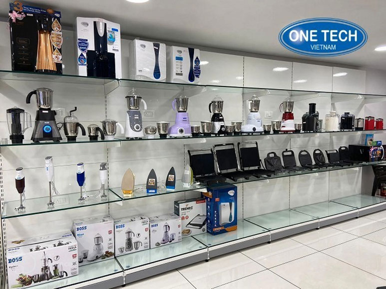 Kệ siêu thị kính trưng bày tôn liền mâm kính chịu lực cao chất lượng Kệ siêu thị kính trưng bày tôn liền với mâm kính chịu lực cao, thiết kế hiện đại, bền chắc phù hợp trưng bày sản phẩm đa dạng