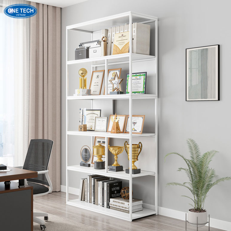 Kệ trưng bày bằng khen bằng sắt sơn tĩnh điện, kiểu dáng hiện đại dùng cho văn phòng và showroom