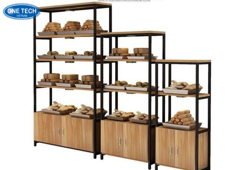 Kệ bánh ngọt 2-4 tầng bằng sắt và gỗ thiết kế tối giản, sang trọng Kệ bánh ngọt 2 tầng, 3 tầng, 4 tầng bằng sắt kết hợp gỗ, thiết kế tối giản dùng trưng bày bánh ngọt trong tiệm cà phê hoặc tiệm bánh