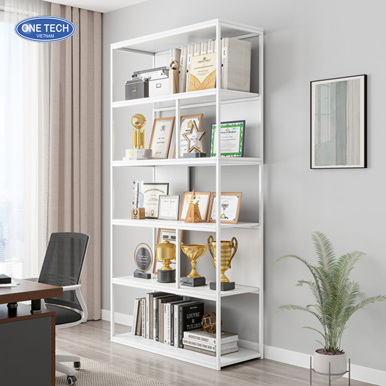 Kệ V cài trưng bày cúp bằng kim loại chắc chắn, thiết kế hiện đại phù hợp trang trí không gian sống sang trọng