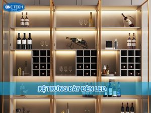 Kệ trưng bày đèn LED bằng sắt sơn tĩnh điện, 5 tầng, bố trí sản phẩm chiếu sáng tại showroom