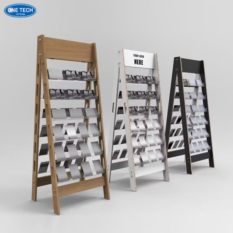 Kệ trưng bày thiệp cưới đa năng, hiện đại và tinh tế Mẫu kệ trưng bày thiệp cưới đa năng với thiết kế hiện đại, giúp sắp xếp thiệp cưới một cách khoa học và đẹp mắt
