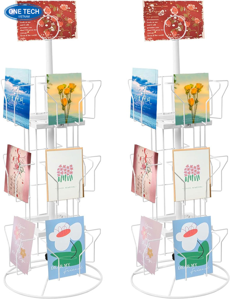 Các kiểu kệ trưng bày thiệp cưới độc đáo và thu hút Hình ảnh các kiểu kệ trưng bày thiệp cưới độc đáo, giúp nâng cao sự bắt mắt và tiện lợi trong trưng bày sản phẩm