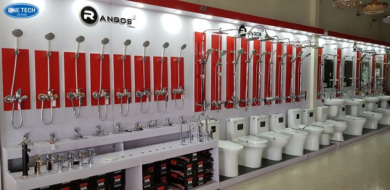 Các mẫu kệ bày vòi nước khác – Kệ trưng bày vòi sen, vòi rửa đa dạng Mẫu kệ trưng bày vòi nước, vòi sen, vòi rửa đa dạng trong showroom