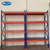 Kệ trung tải tải trọng 500kg màu xanh cam, thiết kế chắc chắn, sử dụng trong kho hàng công nghiệp