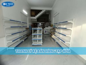 Kệ bán hàng tạp hóa cũ thanh lý còn mới 90% phù hợp cho cửa hàng nhỏ