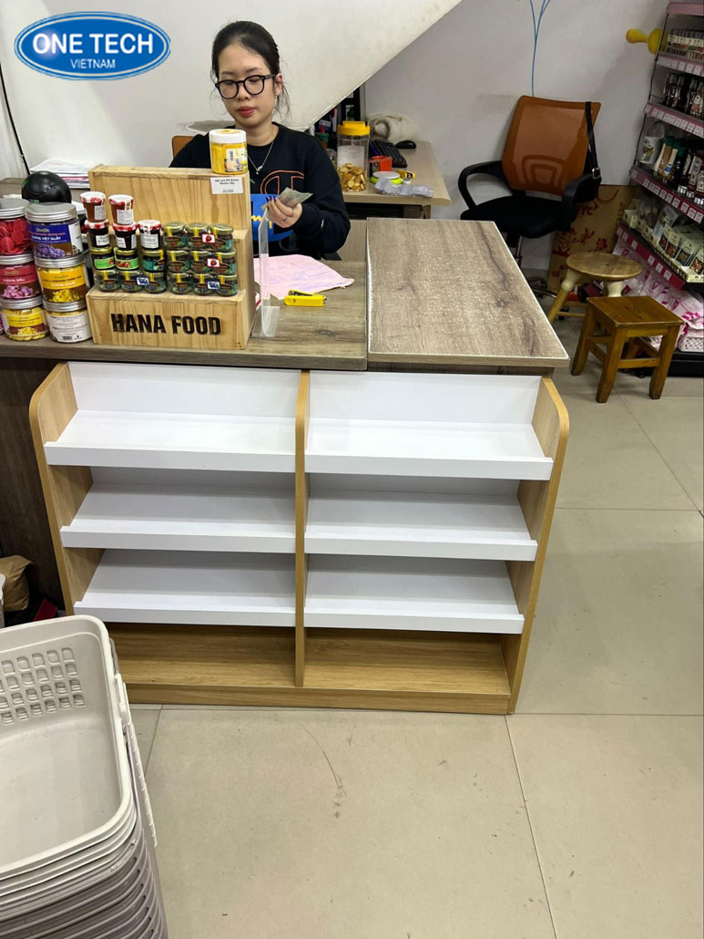 Quầy thu ngân Đà Nẵng dành cho mô hình bán lẻ hiện đại Quầy thu ngân tiện dụng được sử dụng phổ biến tại Đà Nẵng