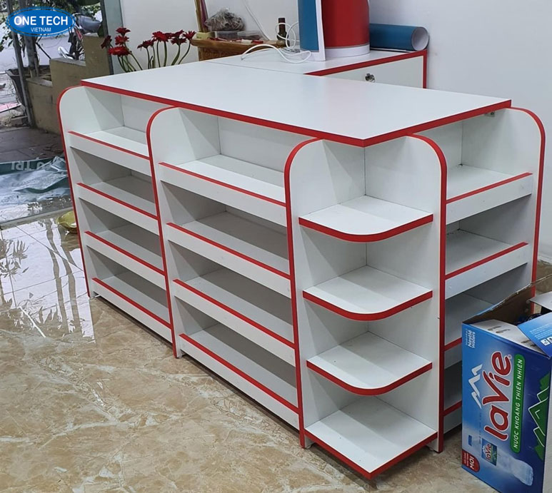 Bàn thu ngân Đà Nẵng thiết kế phù hợp với cửa hàng hiện đại Bàn thu ngân sử dụng tại quầy thanh toán ở cửa hàng Đà Nẵng