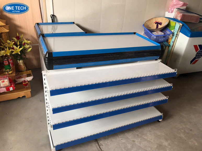 Bàn thu ngân thiết kế tại Hải Phòng, dùng cho quầy thu tiền trong cửa hàng bán lẻ