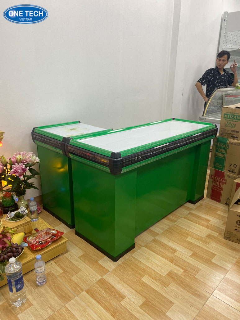 Mẫu bàn thu ngân tại Hải Phòng dành cho quầy thanh toán cửa hàng tiện lợi