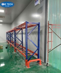 Kệ công nghiệp 2 tầng hỗ trợ sắp xếp hàng hóa trong nhà kho