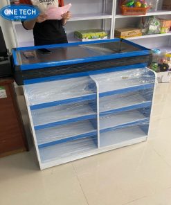 Kệ đầu bàn thu ngân thiết kế tối ưu không gian trưng bày tại quầy thu ngân