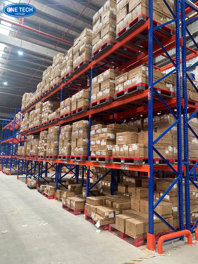 Kệ kho bao bì giúp bảo quản vật tư đóng gói an toàn, ngăn nắp