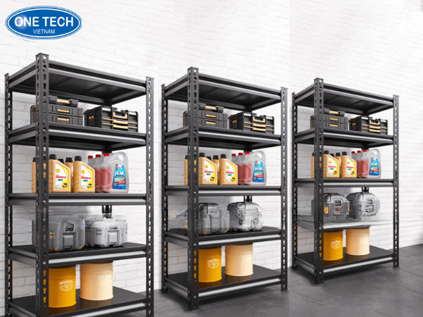 Kệ V lỗ chứa hóa chất nhẹ tối ưu không gian lưu trữ Kệ V lỗ dùng để lưu trữ hóa chất nhẹ trong kho xưởng