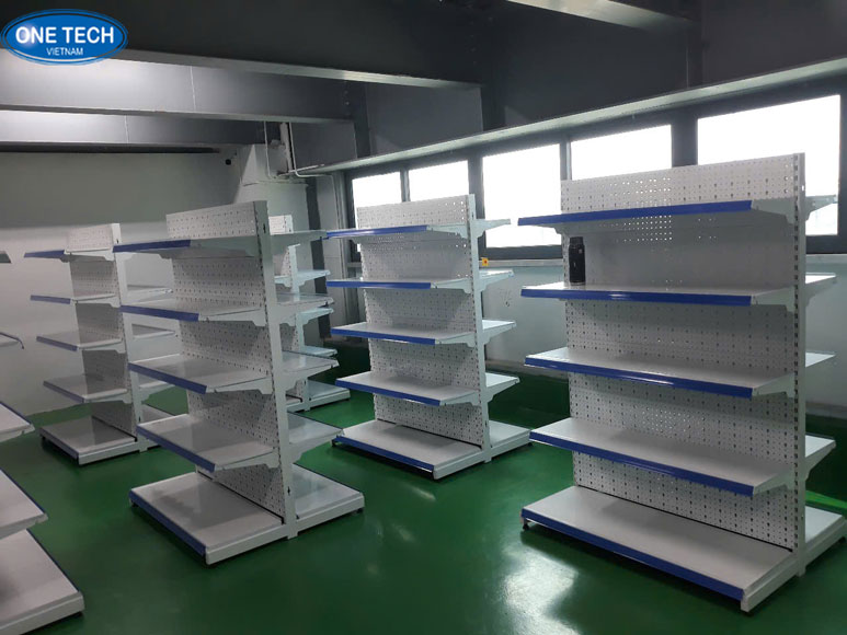 Giải pháp trưng bày sản phẩm với kệ siêu thị tại TP.HCM Kệ siêu thị TP.HCM thiết kế tiện lợi, sắp xếp hàng hóa khoa học trong cửa hàng