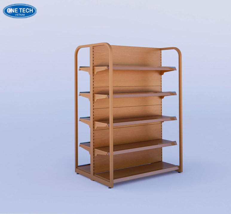 Kệ vân gỗ trưng bày hiện đại tại TP.HCM Kệ vân gỗ thiết kế đẹp, phù hợp cho cửa hàng tại TP.HCM