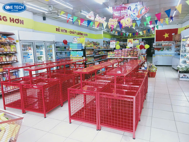 Kệ bánh mì trưng bày sản phẩm đẹp mắt cho quầy hàng Kệ trưng bày bánh mì giúp sắp xếp sản phẩm khoa học trong cửa hàng