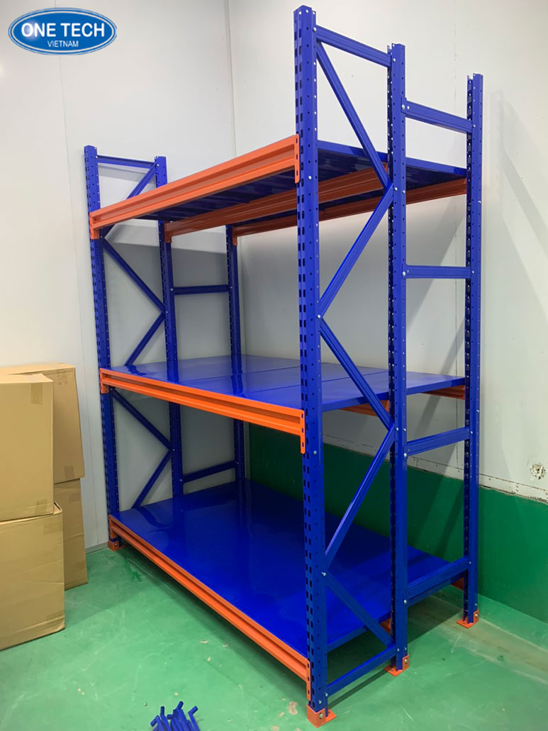 Kệ trung tải lưu trữ đồ điện máy, phù hợp cửa hàng và siêu thị bán lẻ