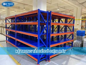 Kệ trung tải để đồ điện máy, hỗ trợ trưng bày hàng hóa theo khu vực chức năng