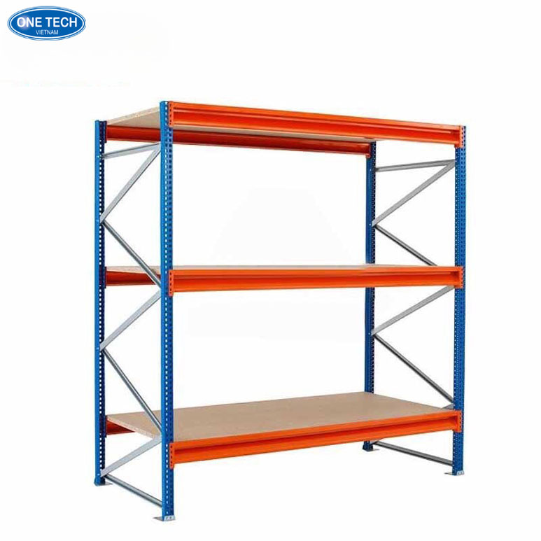 Kệ trung tải để đồ điện máy thiết kế chắc chắn, phù hợp trưng bày trong siêu thị và cửa hàng