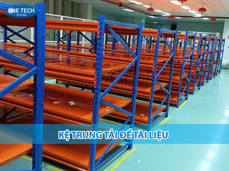 Kệ trung tải để tài liệu tối ưu không gian lưu trữ trong kho