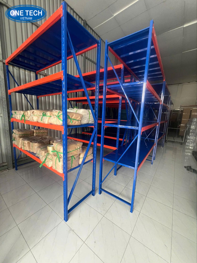 Hệ thống kệ trung tải trưng bày thùng carton rõ ràng, tiết kiệm diện tích