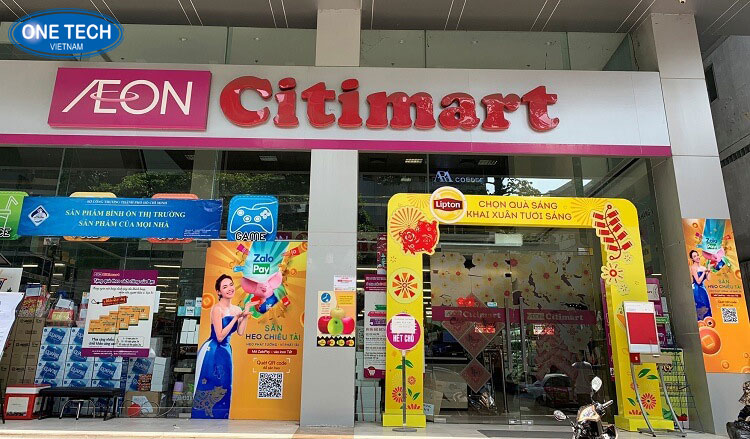 Mặt tiền siêu thị AEON Citimart Somerset tọa lạc tại trung tâm Quận 1, TP.HCM